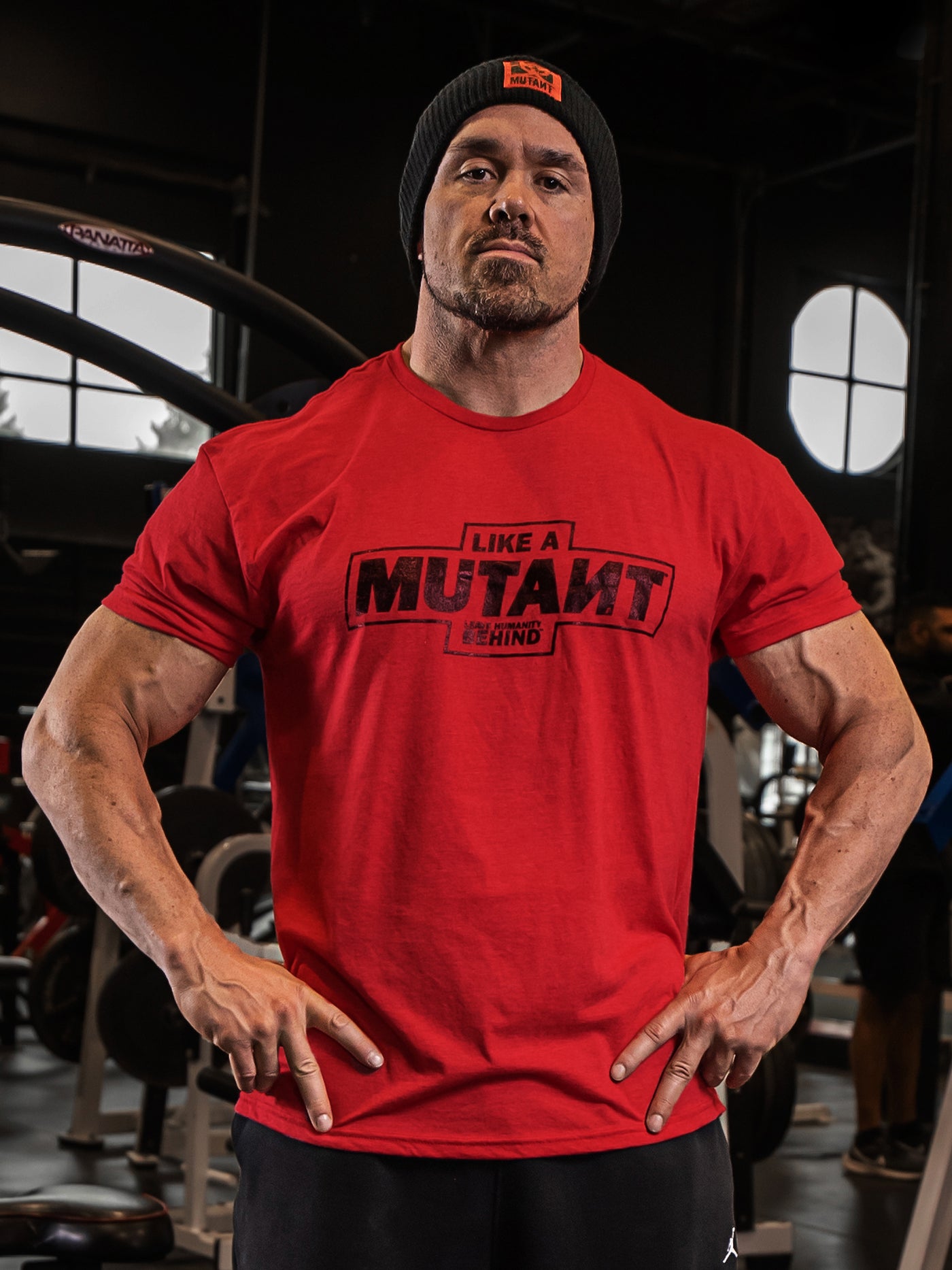 LIKE A MUTANT® Gym T-shirt (Red Heather)